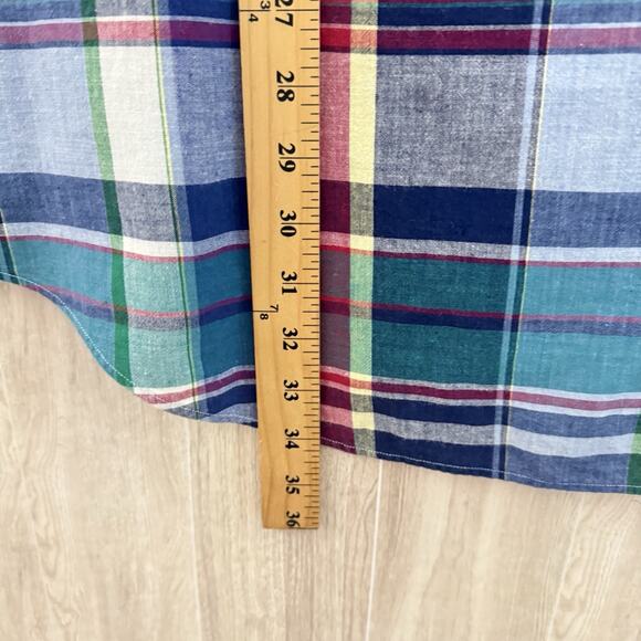 Polo Ralph Lauren Shirt Mens Size XL Tartan Plaid Button Down Blair Short Sleeve - Picture 9 of 11